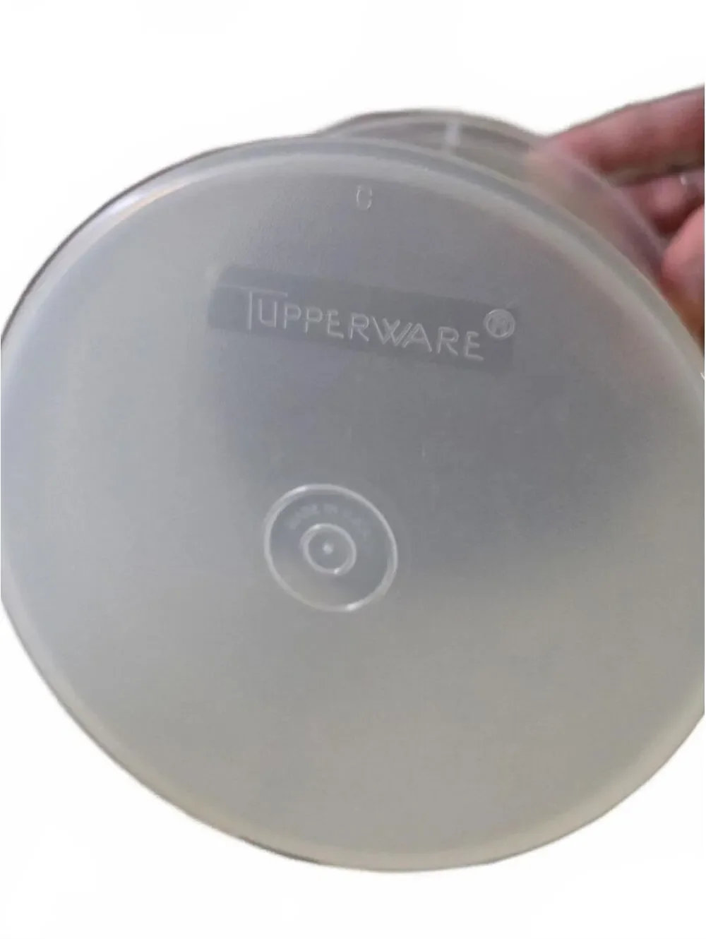 3 Vintage Tupperware Classic Round Canisters Sheer NO Lids